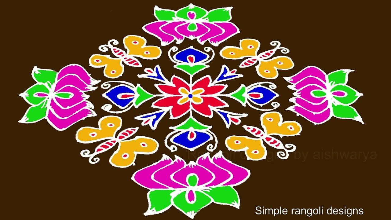 Butterfly Kolam Rangula Muggulu