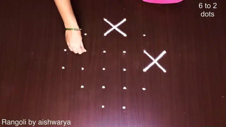 chinna dots kolam
