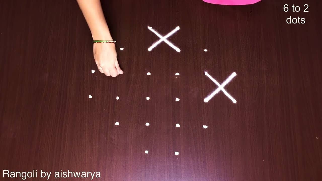 Chinna Dots Daily Purpose Beginners Kolam