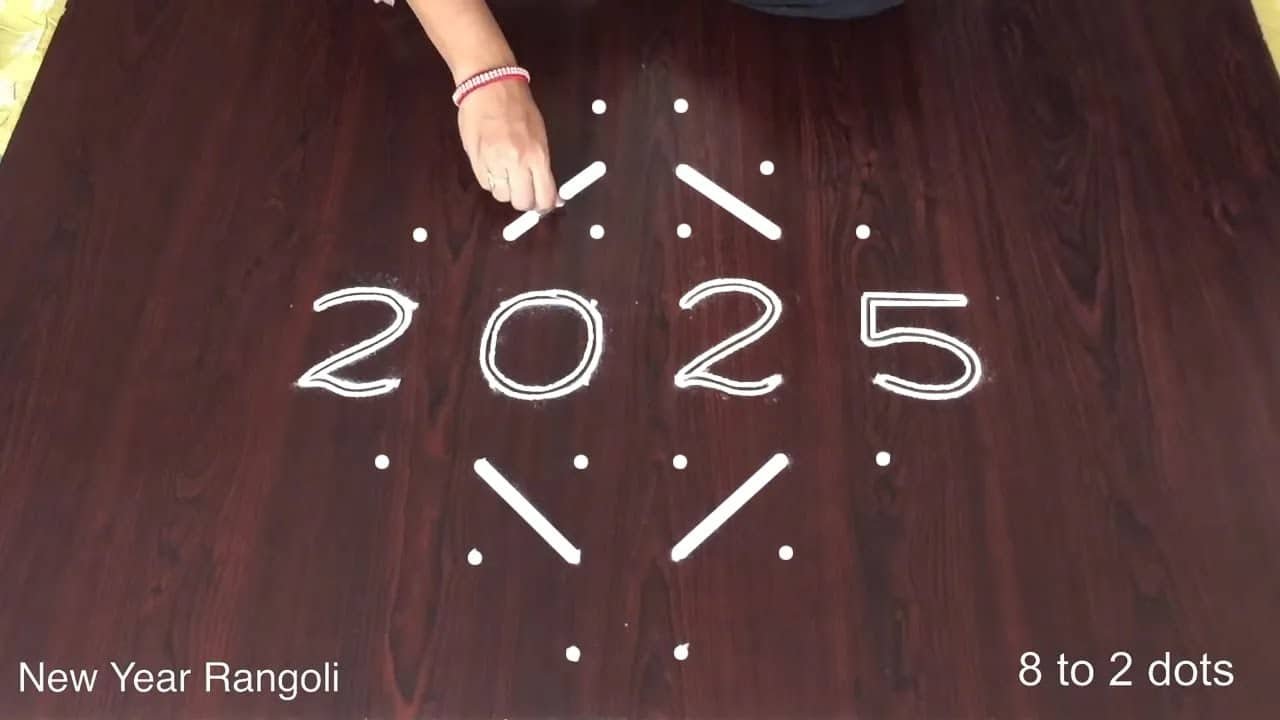 Chinna Muggulu Designs With Dots