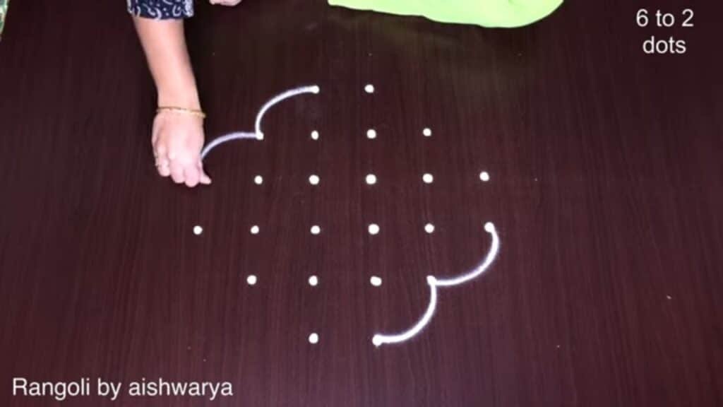 6×2×2 dots thippudu muggulu
