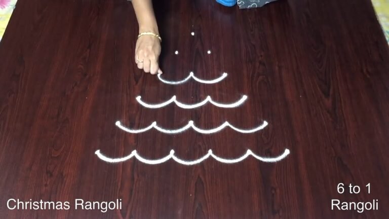 Christmas rangoli