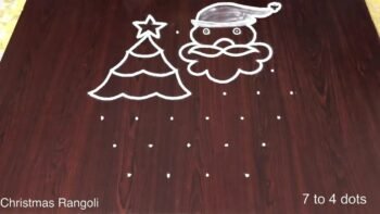 Christmas Santa Kolam