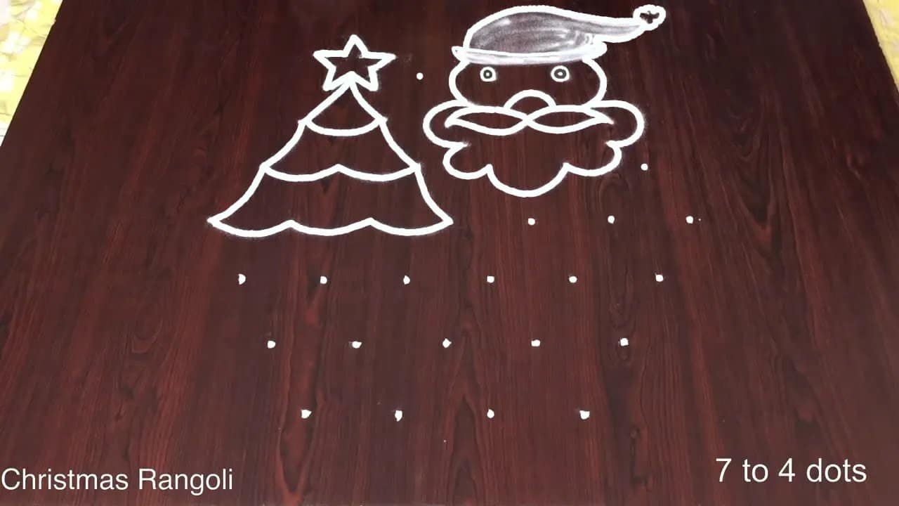 Christmas Santa Kolam