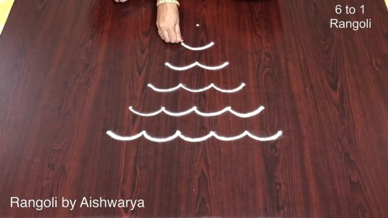 Christmas tree kolam