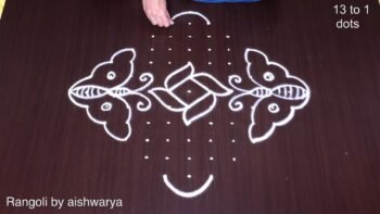 Chukkala Muggu Easy Quick