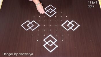 Chukki Rangoli With 11 Into 1