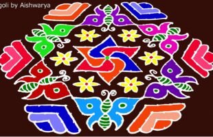 Colourful Rangoli Chukkala Muggulu