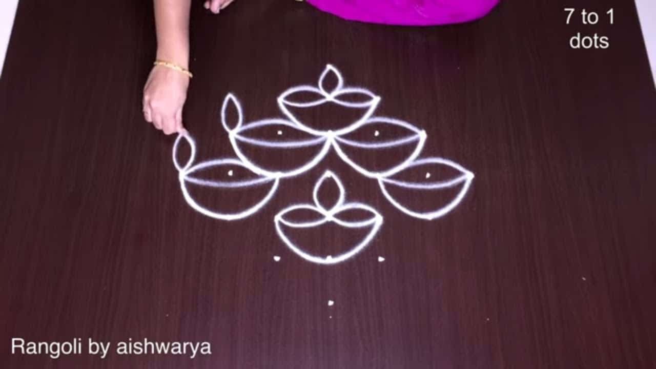 Creative and Attractive Diwali Kolam