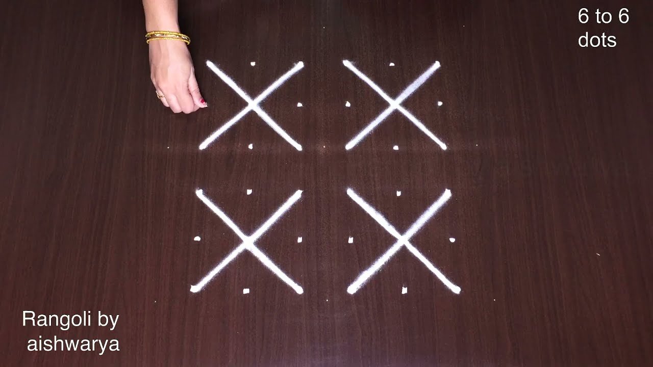 Creative Awesome Small Designs Pandaga Rangoli