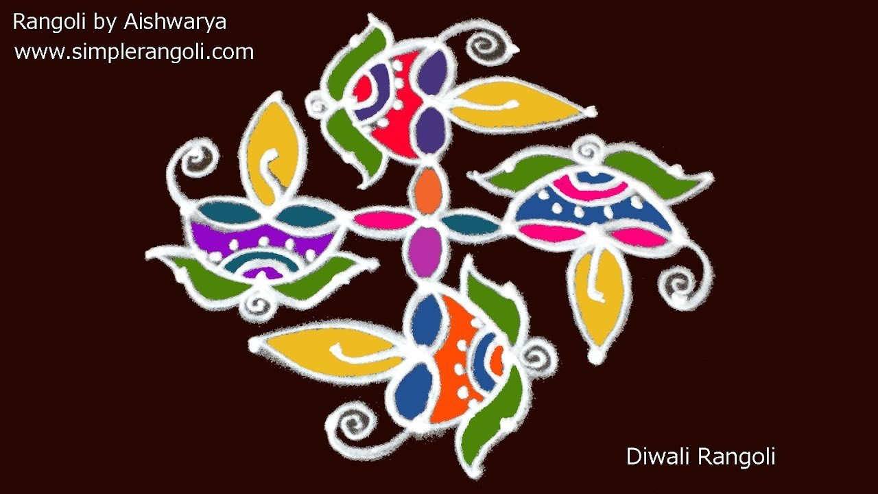 Creative Beginners Daily Diya Kolam