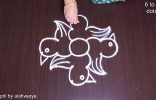 Creative Birds Kolam Pittala Muggulu Designs
