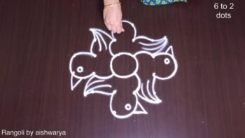 Creative Birds Kolam Pittala Muggulu Designs