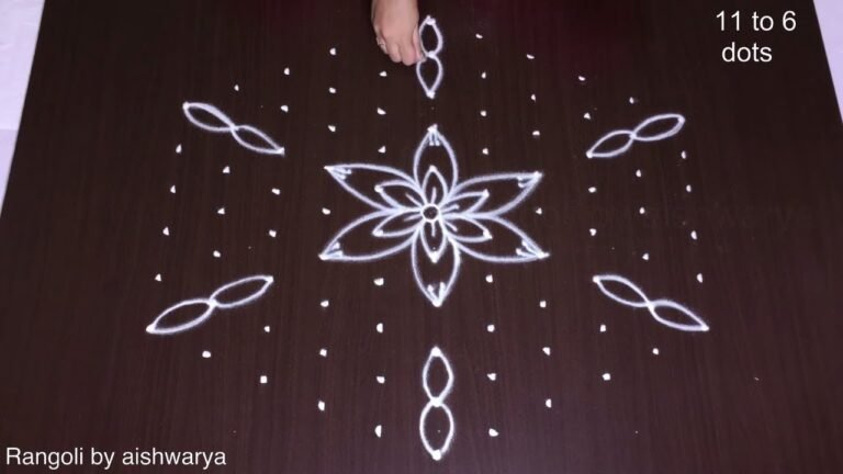 creative butterfly kolangal muggulu 6683