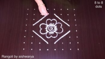 Creative Butterfly Rangoli Kolam