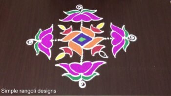 Creative Deepam 11 Dots Rangoli