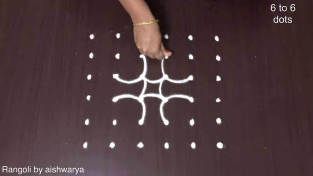 Creative Dot Designs Aishwarya Simple Rangoli