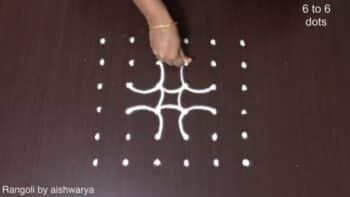 Creative Dot Designs Aishwarya Simple Rangoli