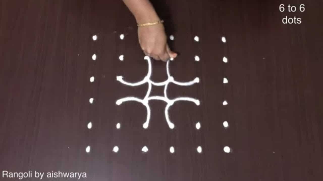 Creative Dot Designs Aishwarya Simple Rangoli