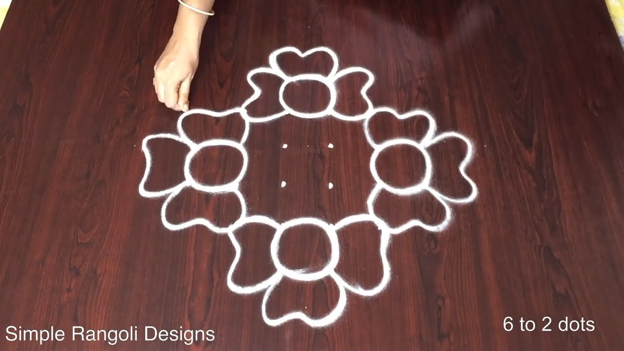 Creative Dots Rangoli Home Unique Kolam
