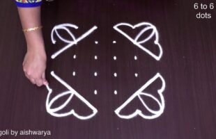 Creative Easy Butterfly Beginners Beautiful Kolam