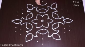 Creative Flower Rangoli Theme