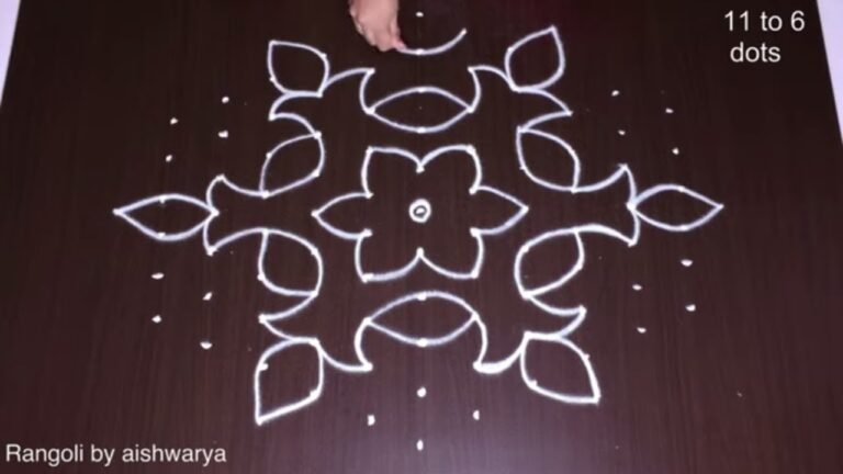 flower rangoli