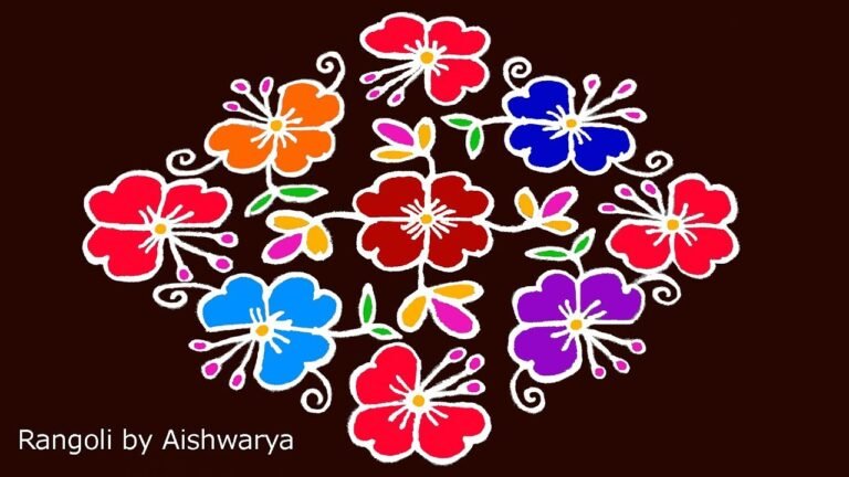colourful Friday kolam