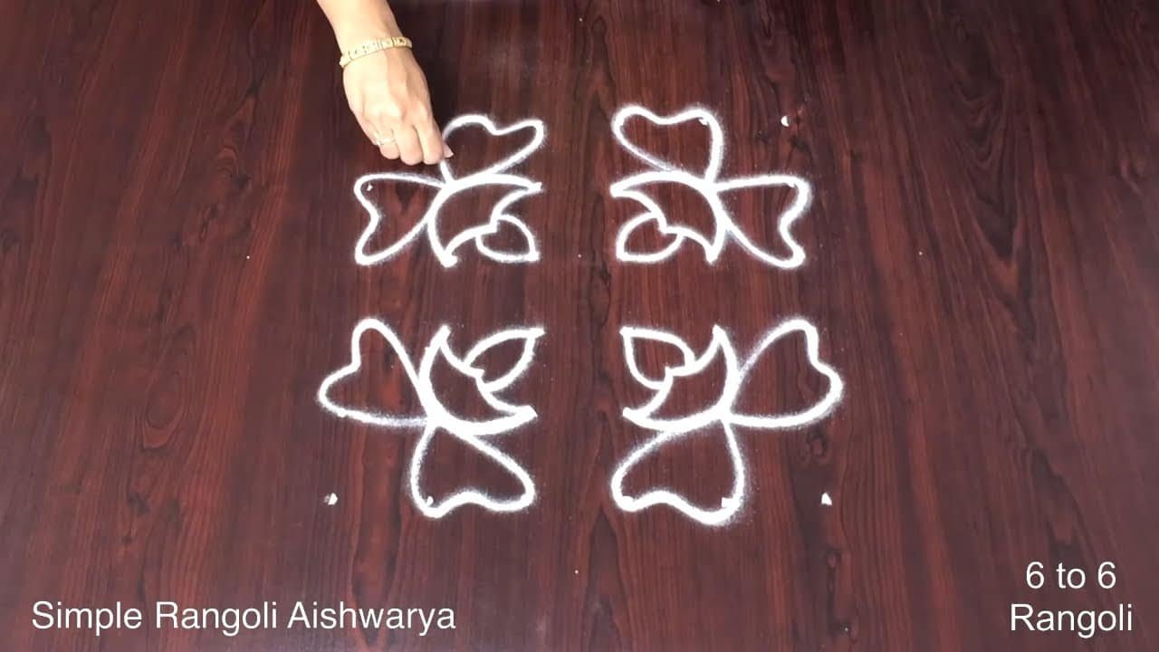 Creative Latest Easy Daily Aishwarya Muggulu