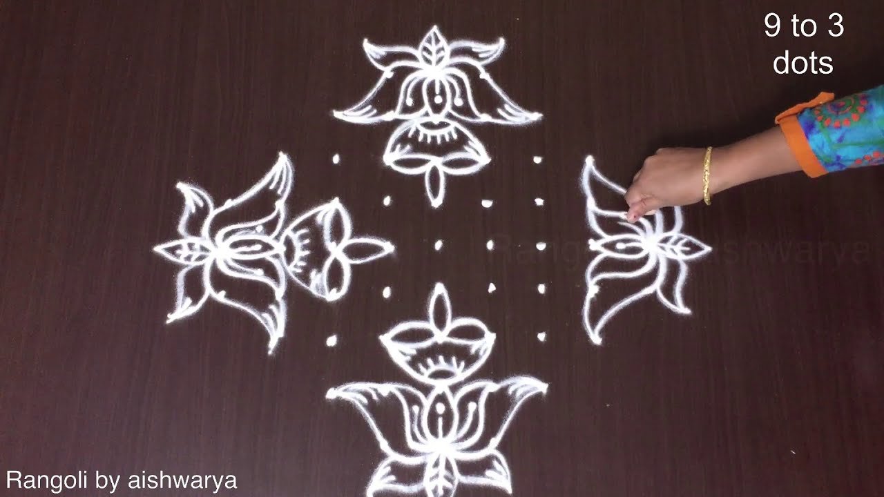 Creative Lotus Kolam Designs