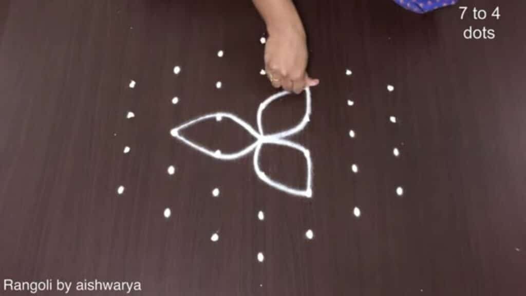 patterned rangoli