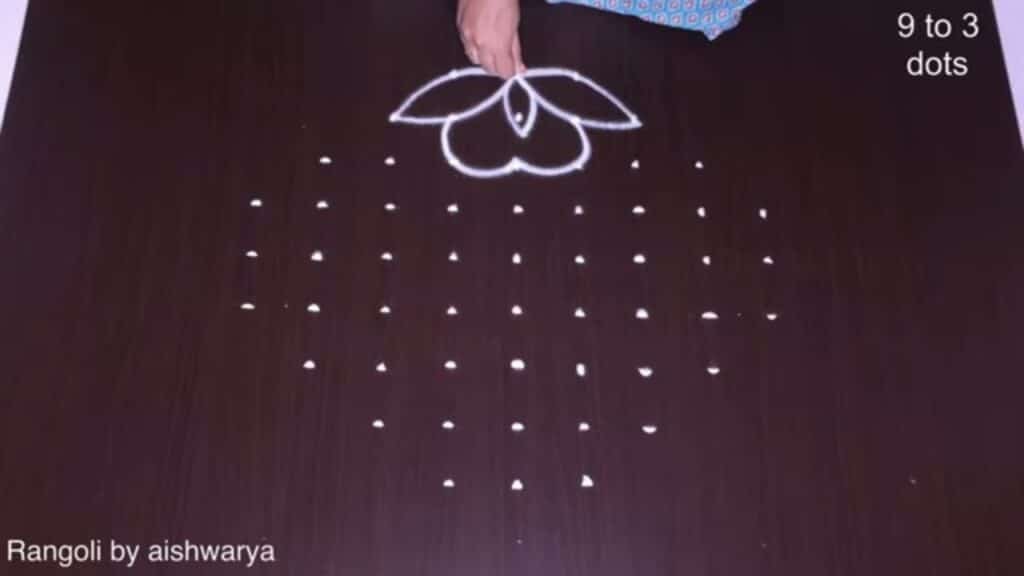 patterned rangoli