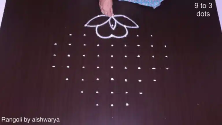 patterned rangoli