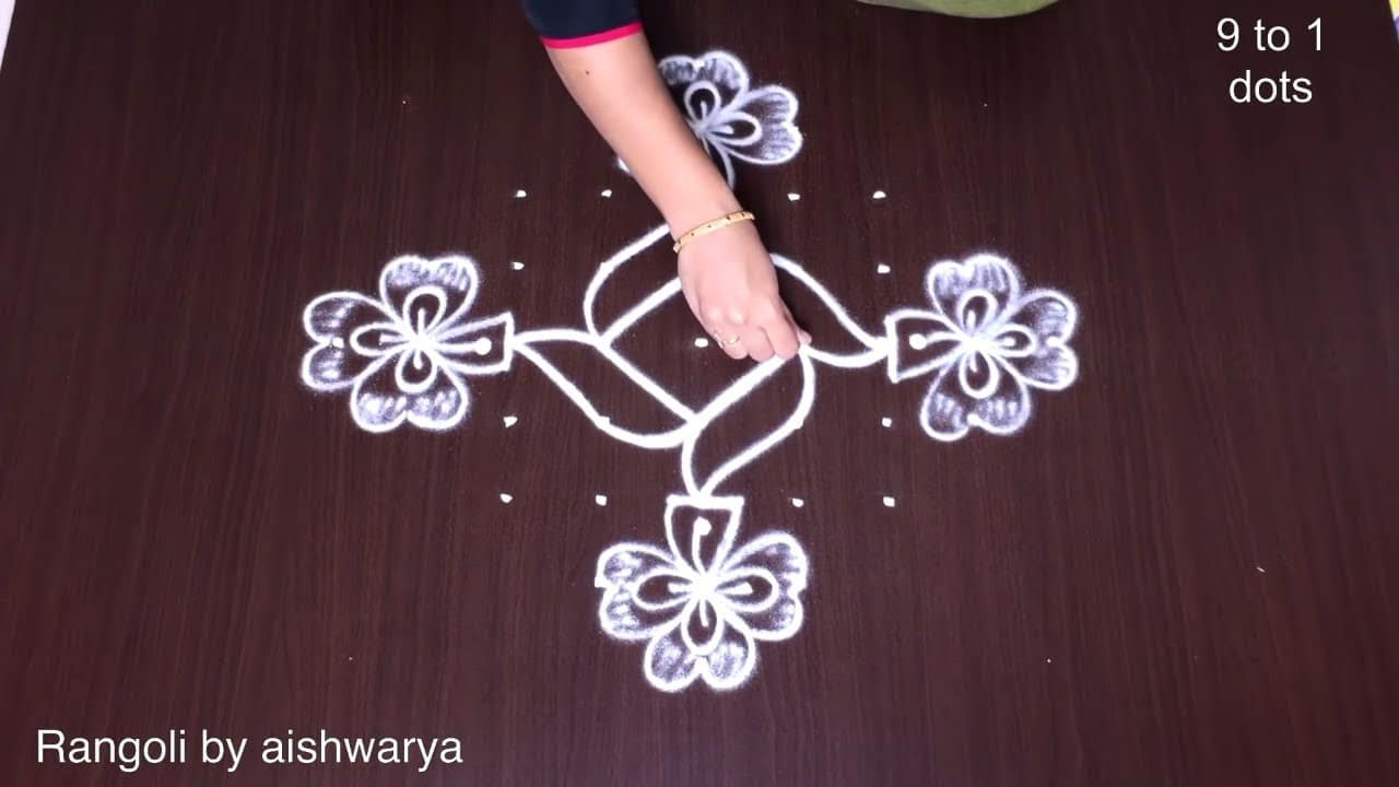 Creative Shading Easy Kolam