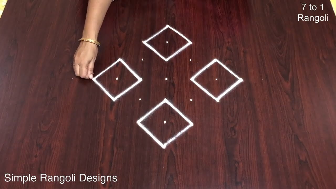 Creative Simple Muggulu Designs