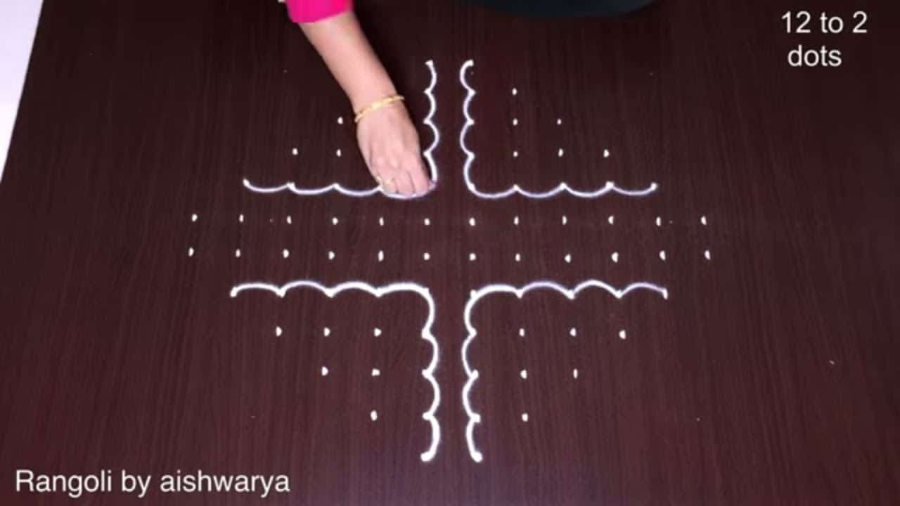 Cute Butterfly Drawing Rangoli