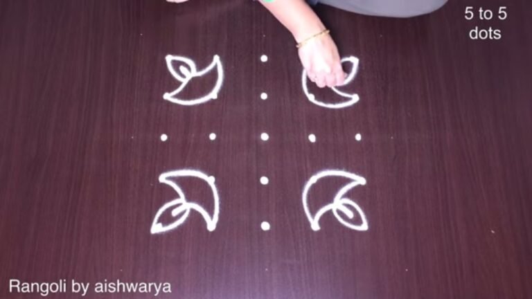 deepam kolam for beginners