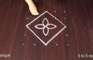 Daily Chukki Muggulu Rangoli Pattern