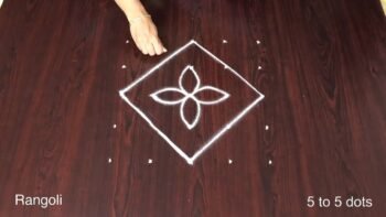 Daily Chukki Muggulu Rangoli Pattern