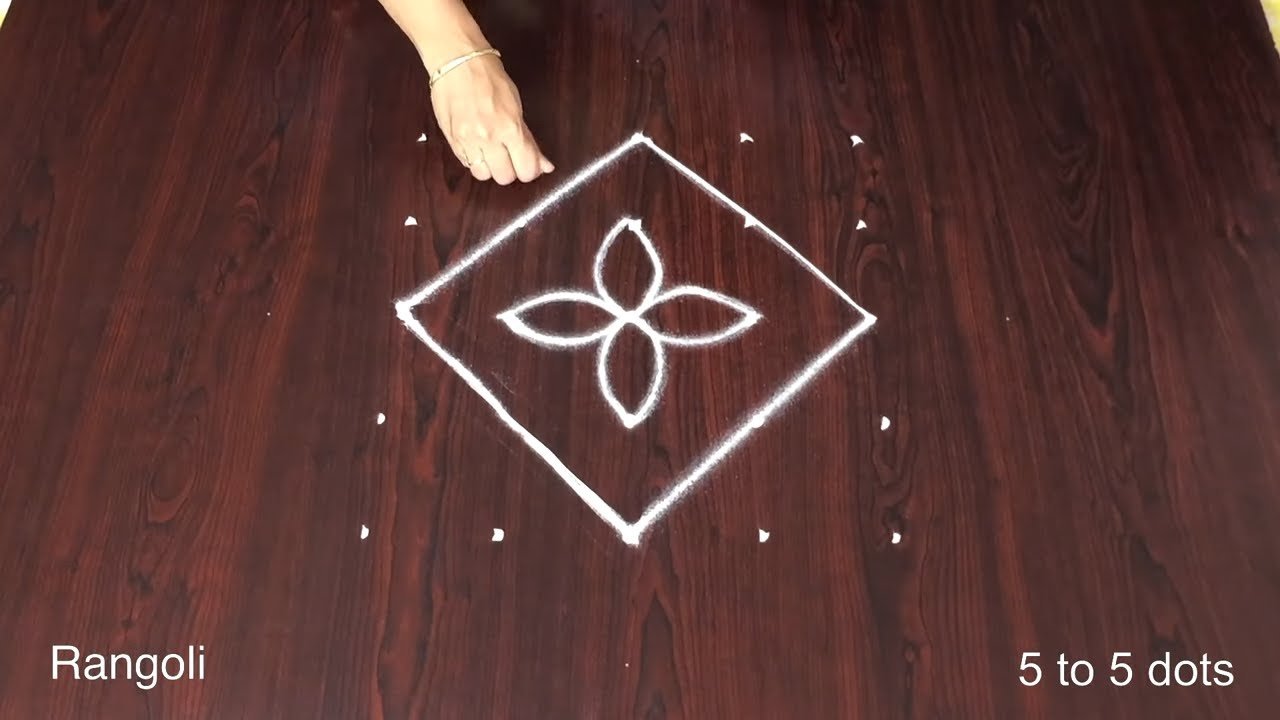 Daily Chukki Muggulu Rangoli Pattern