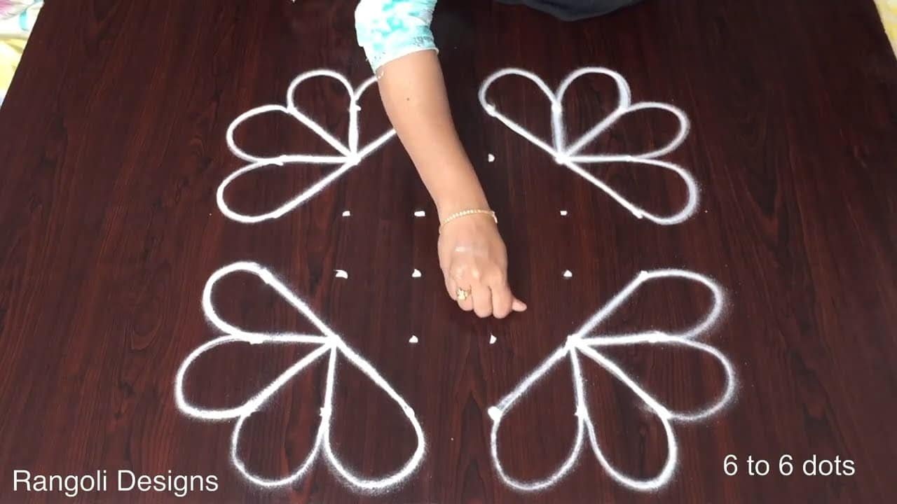 Daily Dots Flowers Small Kolam Muggulu