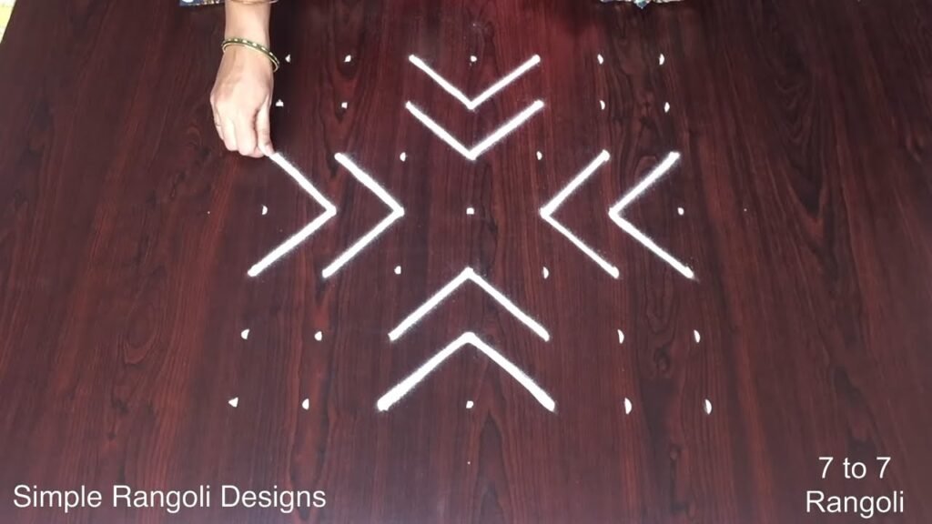 7×7 dots kolam