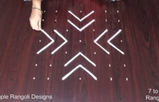 Daily Kolam Designs 7×7 Dots