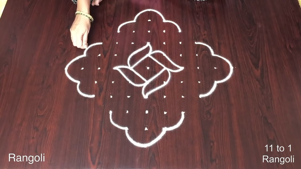 Daily Kolam Designs With Dots