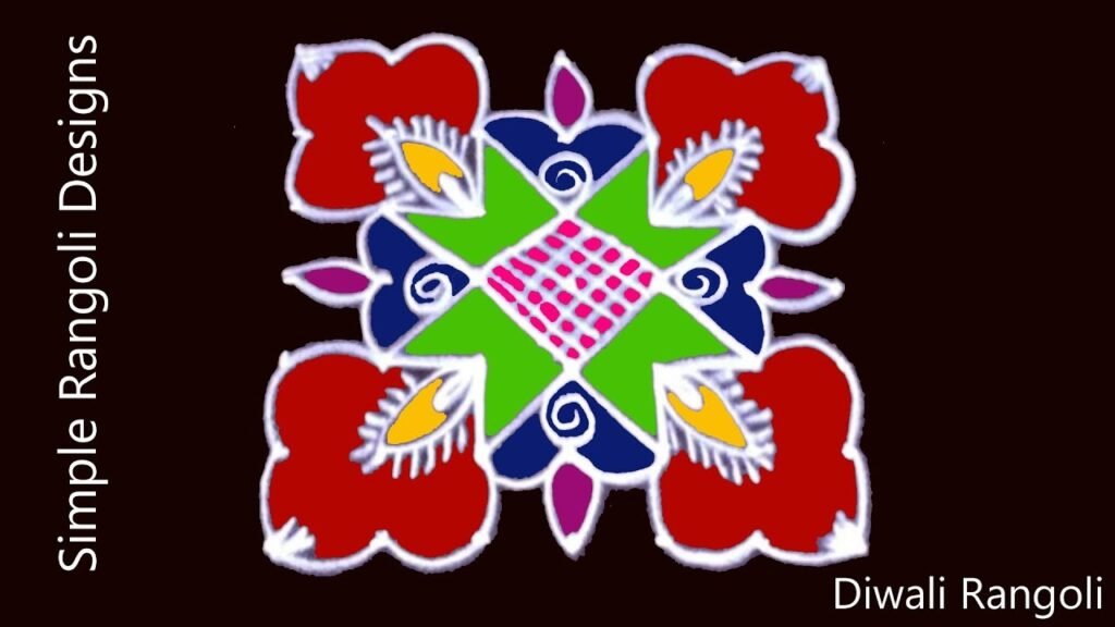 daily kolam rangoli 7by7 dots 11034