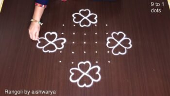 Daily Learners Rangoli 9into1 Dots
