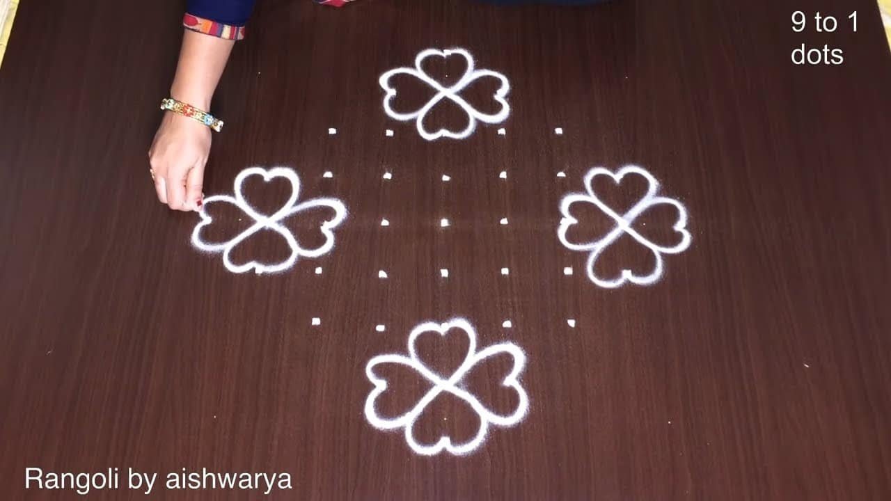 Daily Learners Rangoli 9into1 Dots