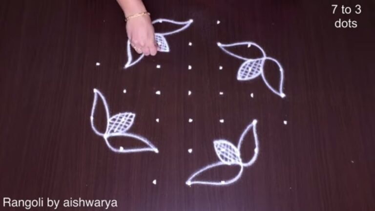flower kolam