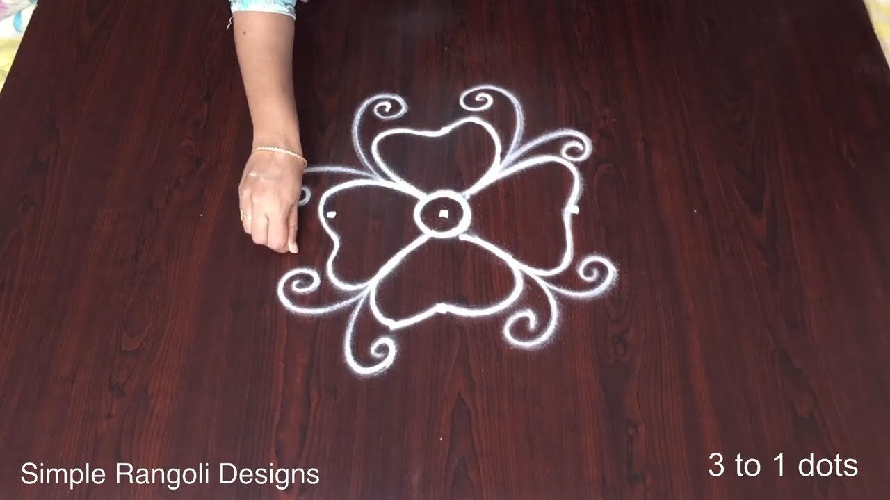 Daily Rangoli Designs Easy Border