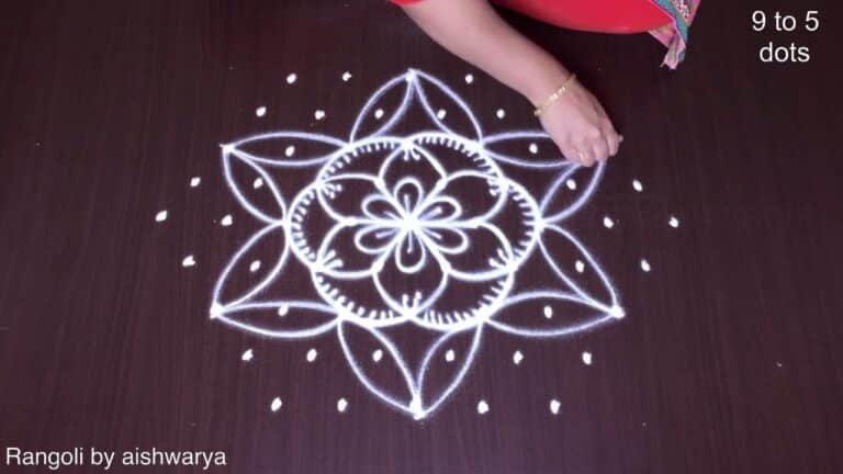 daily routine new apartment rangoli 9279